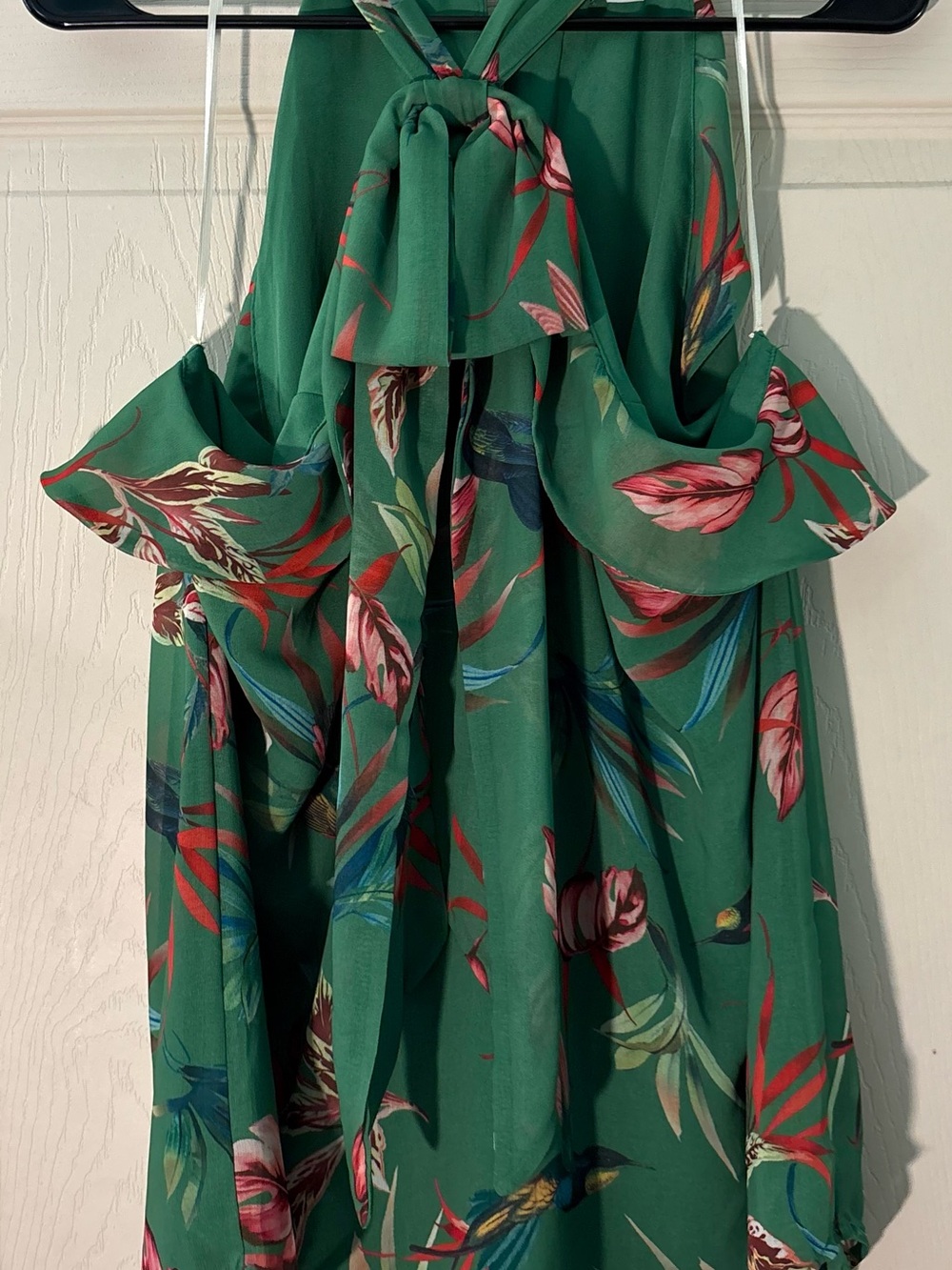 Sweet Pea for New York & Company Green Floral Tank Top Blouse